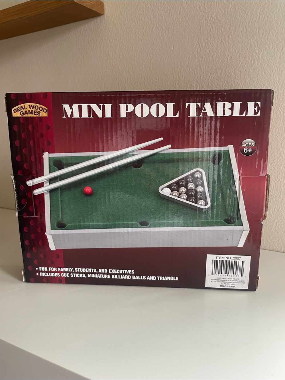 Mini Desktop Pool Game Set - Picture 2 of 10